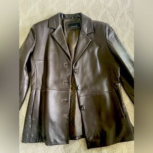Joan’s New York Leather Blazer/Jacket- Size L